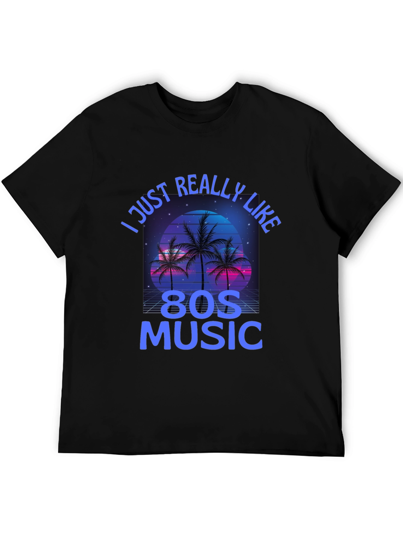 Retro 80s Music T-Shirt - I Just Really Like 80s Music Tee
