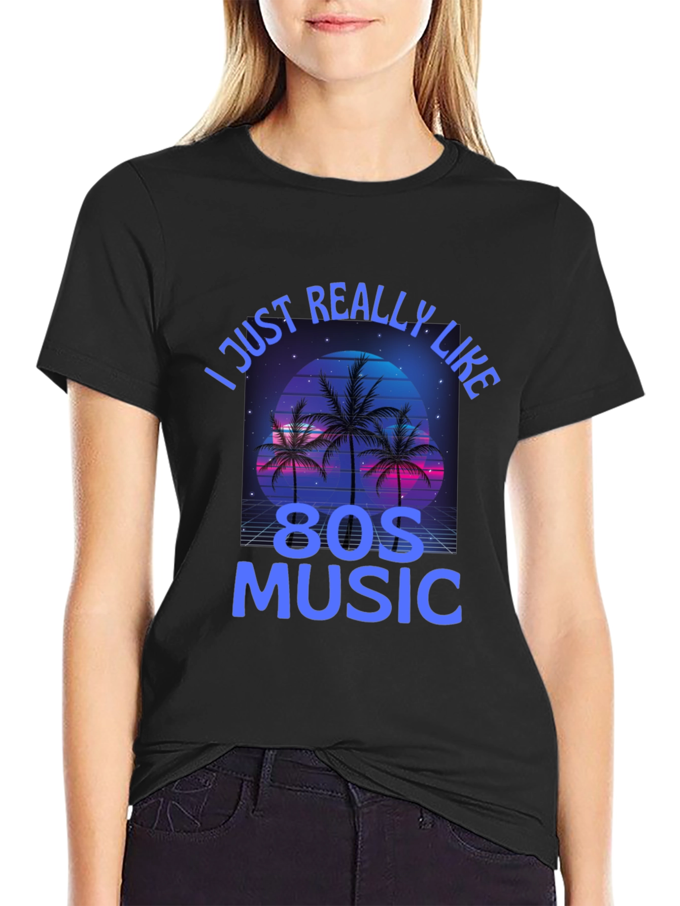 Retro 80s Music T-Shirt - I Just Really Like 80s Music Tee
