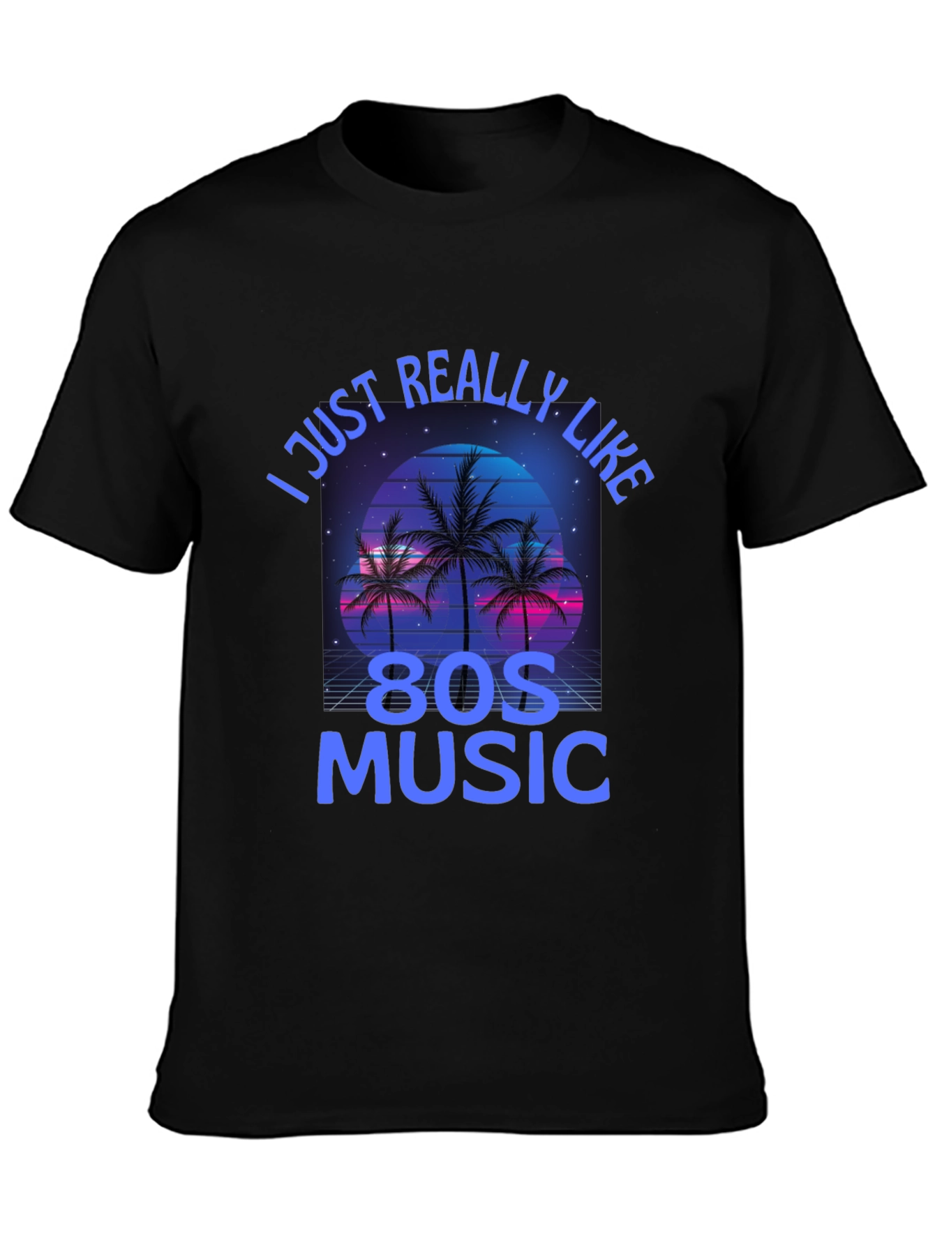 Retro 80s Music T-Shirt - I Just Really Like 80s Music Tee
