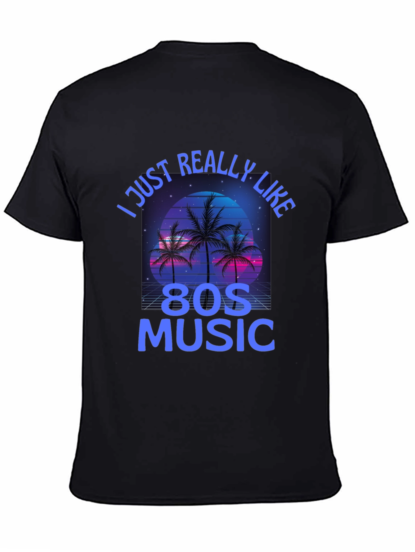 Retro 80s Music T-Shirt - I Just Really Like 80s Music Tee