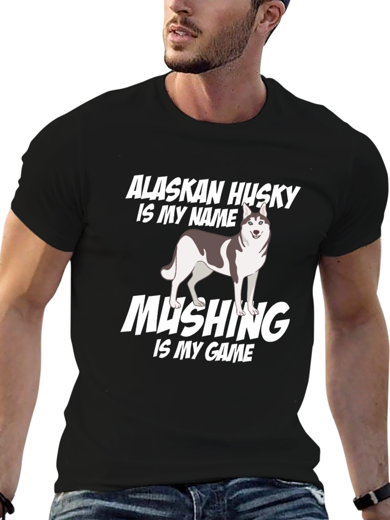 Alaskan Husky Mushing T-Shirt