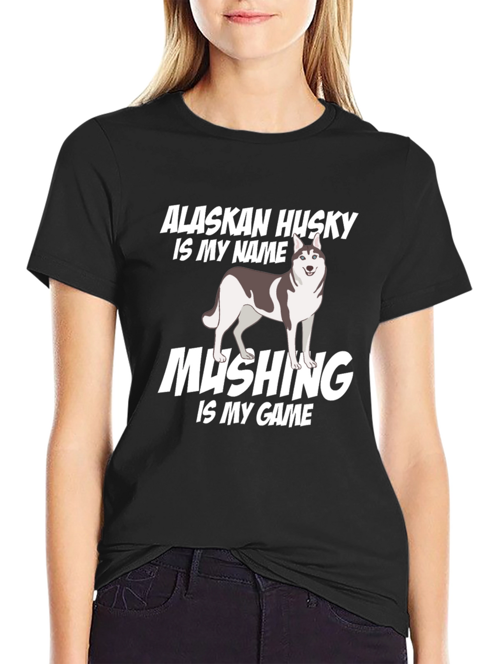 Alaskan Husky Mushing T-Shirt