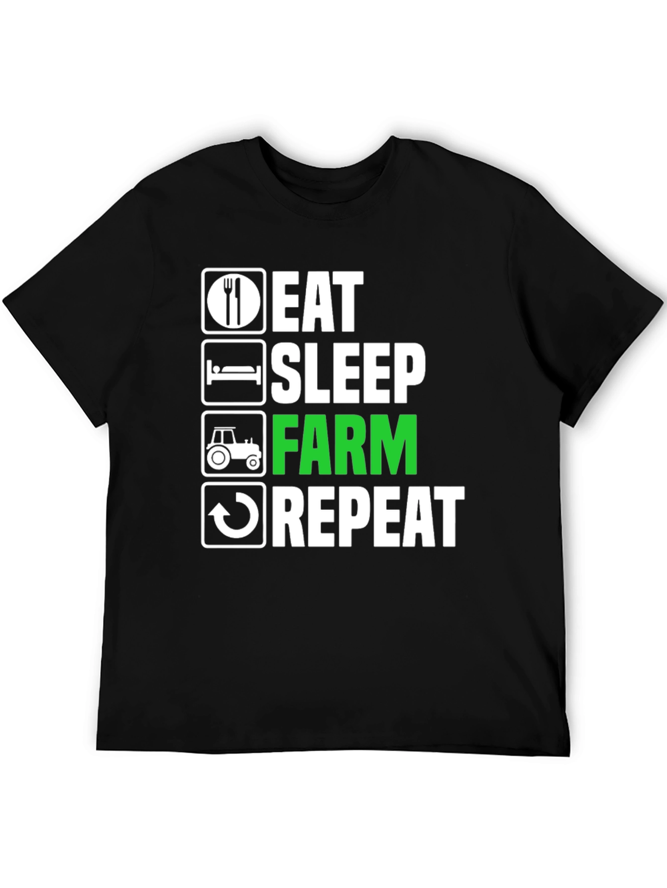 Eat Sleep Farm Repeat T-Shirt - Farming Life Tee