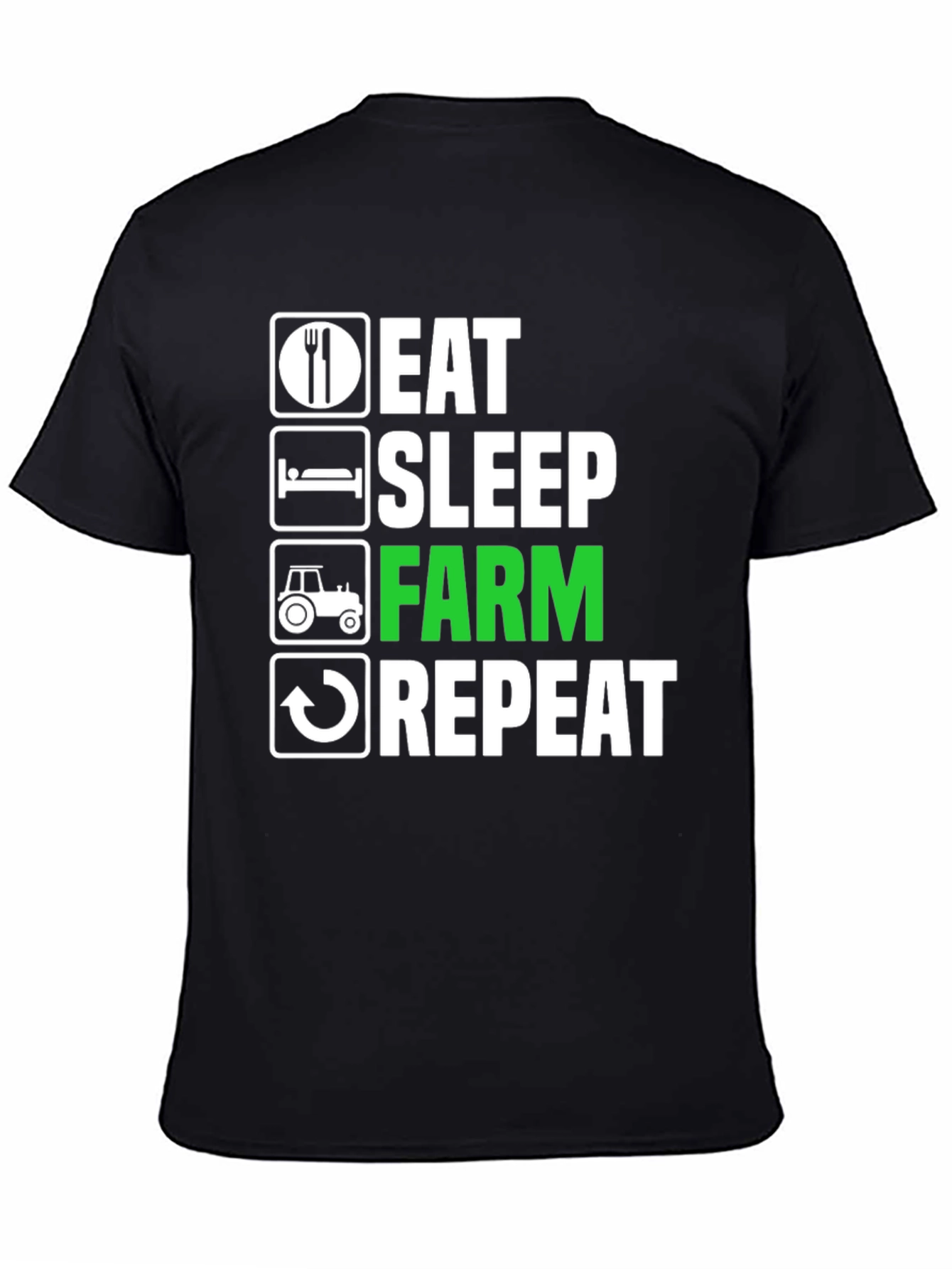 Eat Sleep Farm Repeat T-Shirt - Farming Life Tee