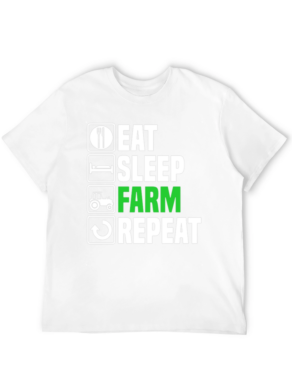 Eat Sleep Farm Repeat T-Shirt - Farming Life Tee