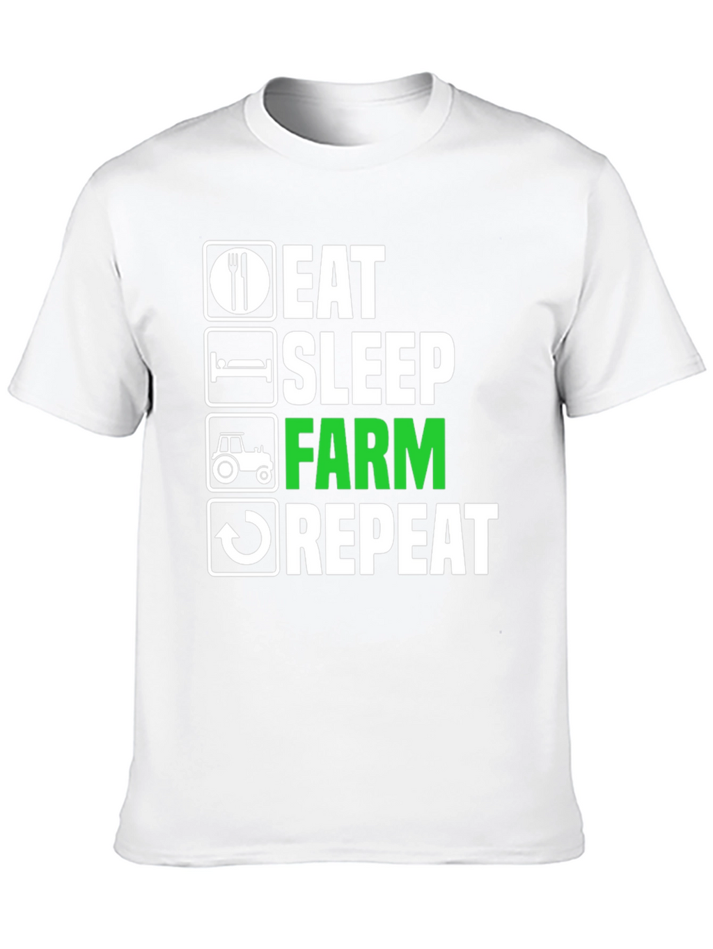 Eat Sleep Farm Repeat T-Shirt - Farming Life Tee