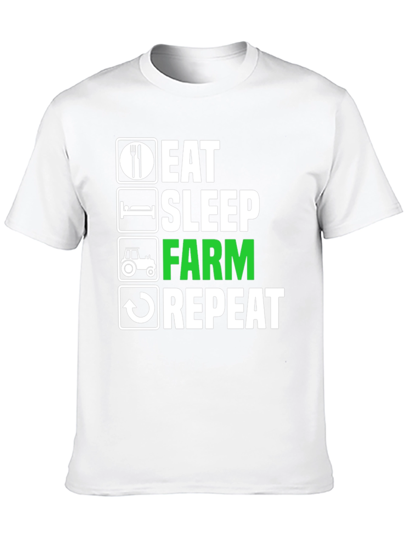 Eat Sleep Farm Repeat T-Shirt - Farming Life Tee