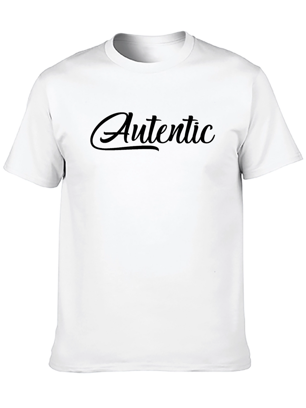 Authentic Style Black Graphic Tee