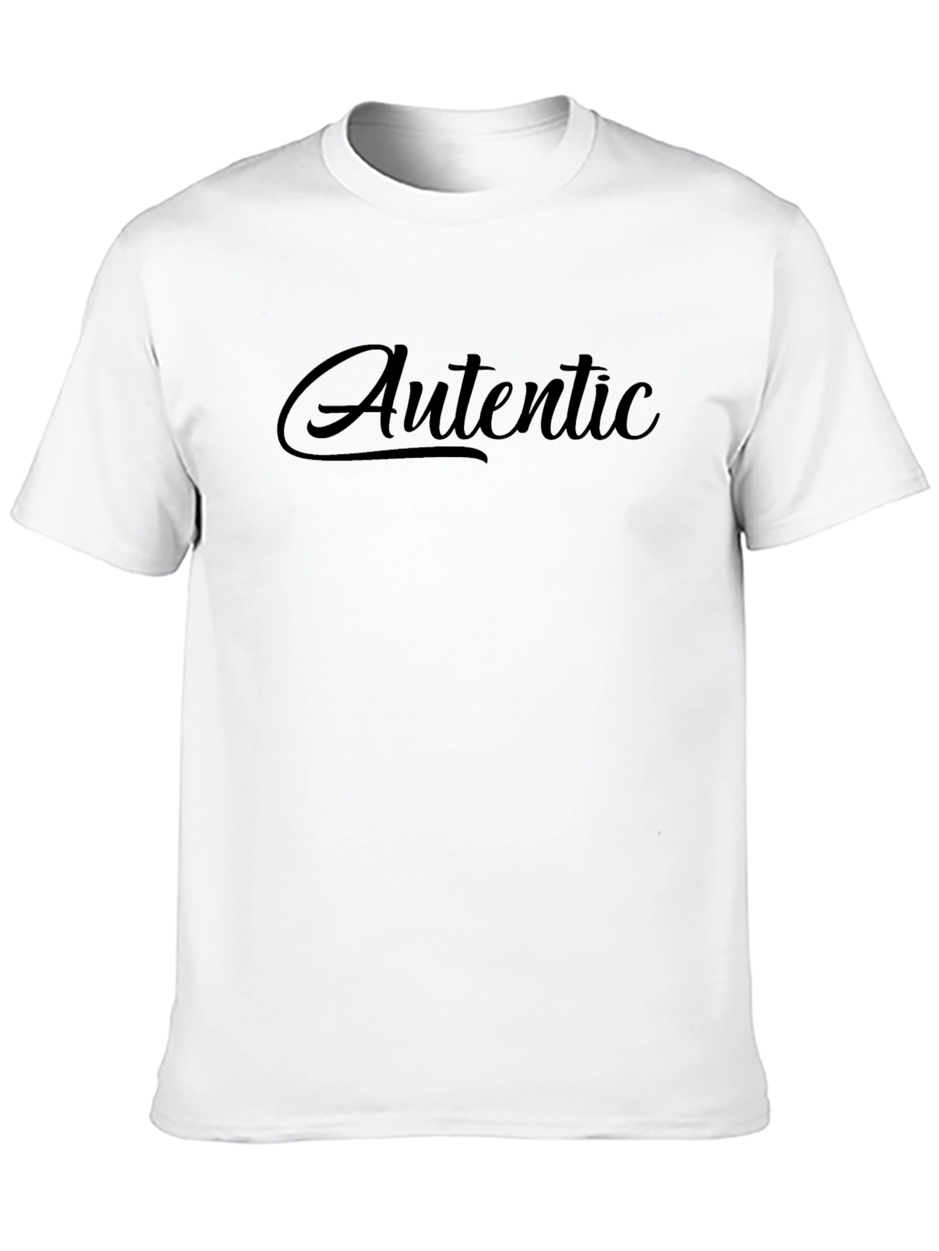 Authentic Style Black Graphic Tee