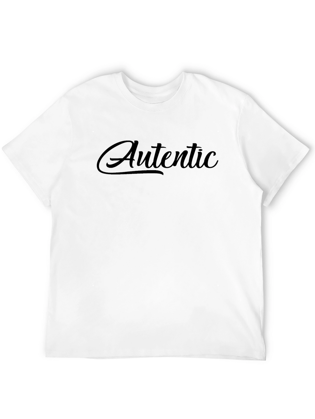 Authentic Style Black Graphic Tee