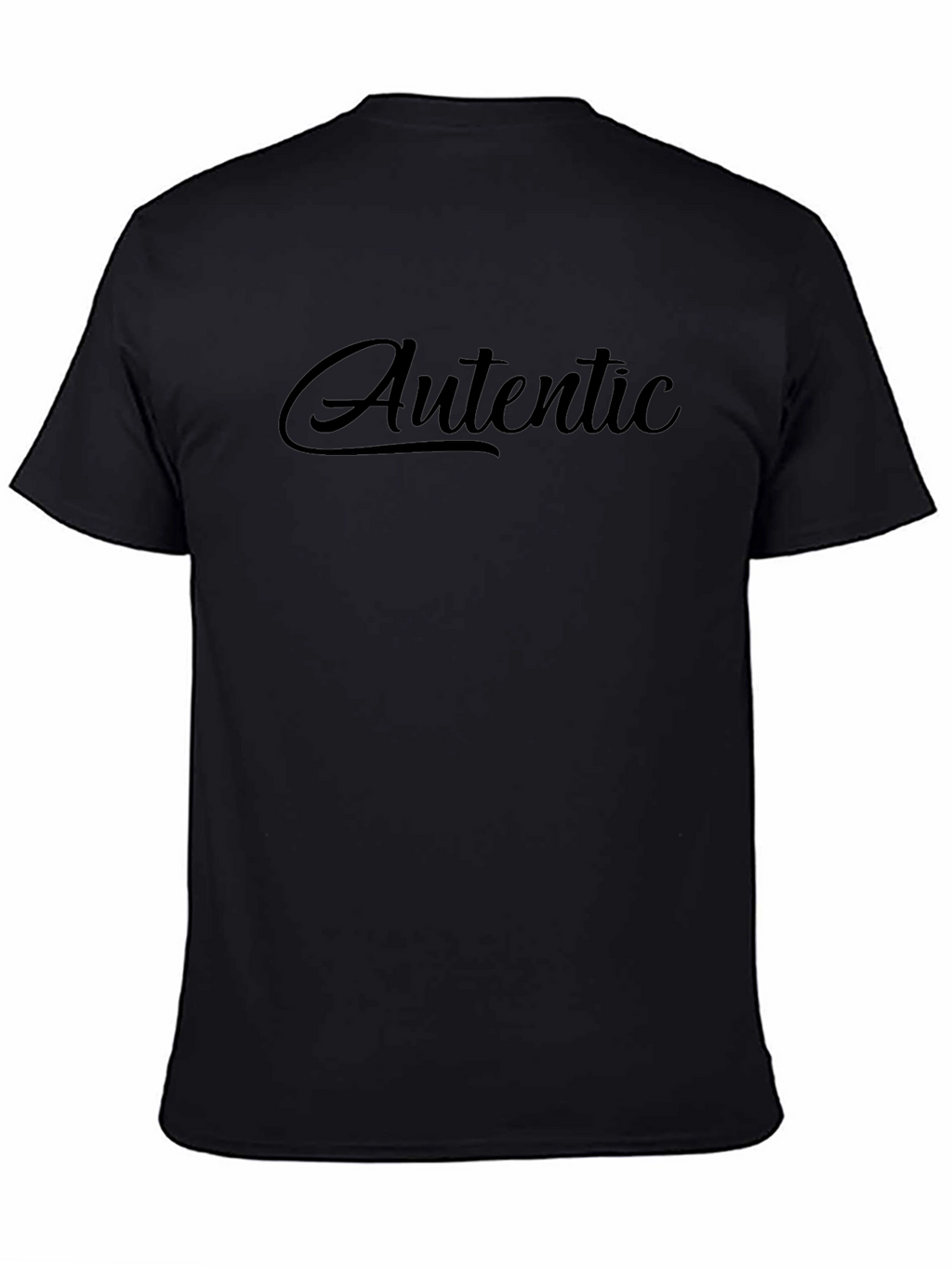 Authentic Style Black Graphic Tee