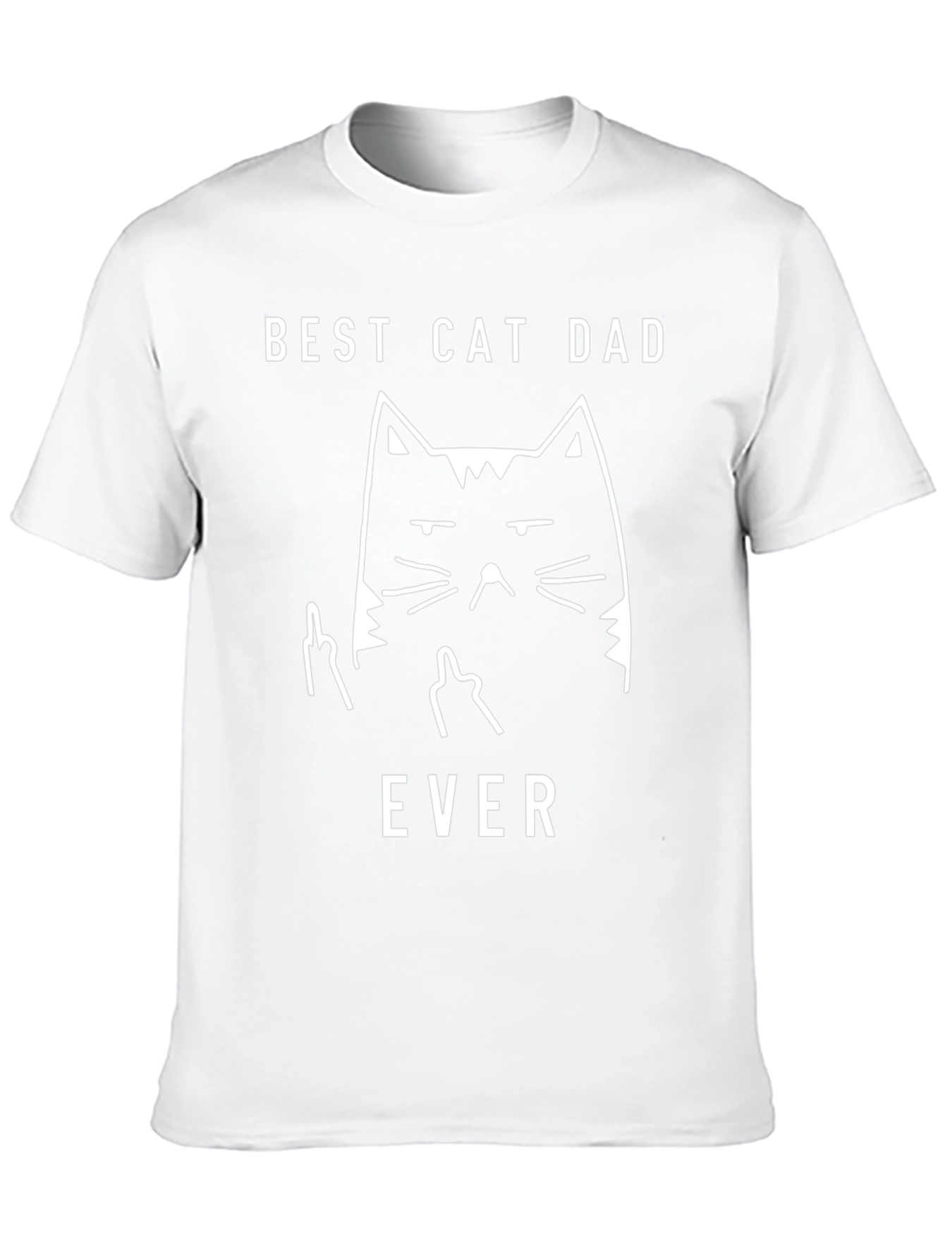 Best Cat Dad Ever T-Shirt - Funny Cat Lover Gift