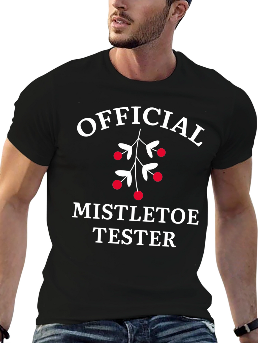Official Mistletoe Tester T-Shirt - Holiday Fun