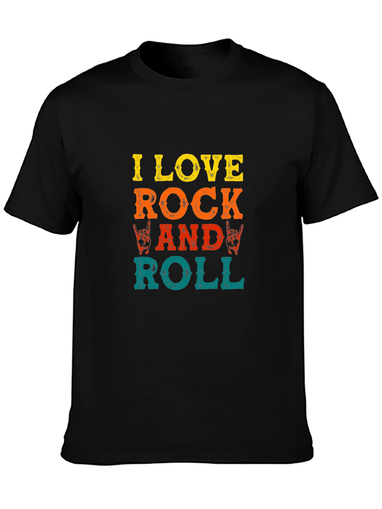 I Love Rock and Roll Graphic Tee - Classic Rock Shirt