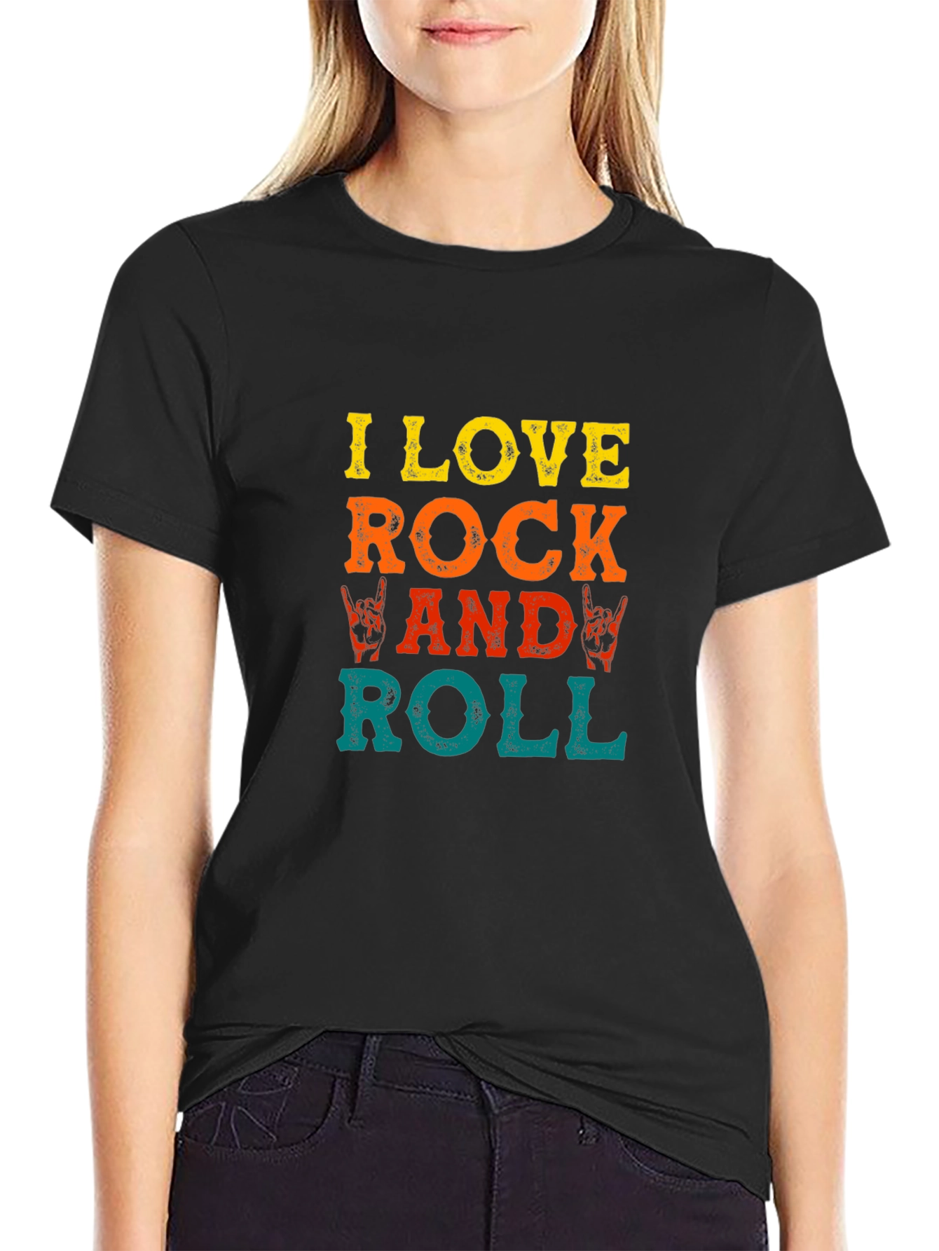 I Love Rock and Roll Graphic Tee - Classic Rock Shirt