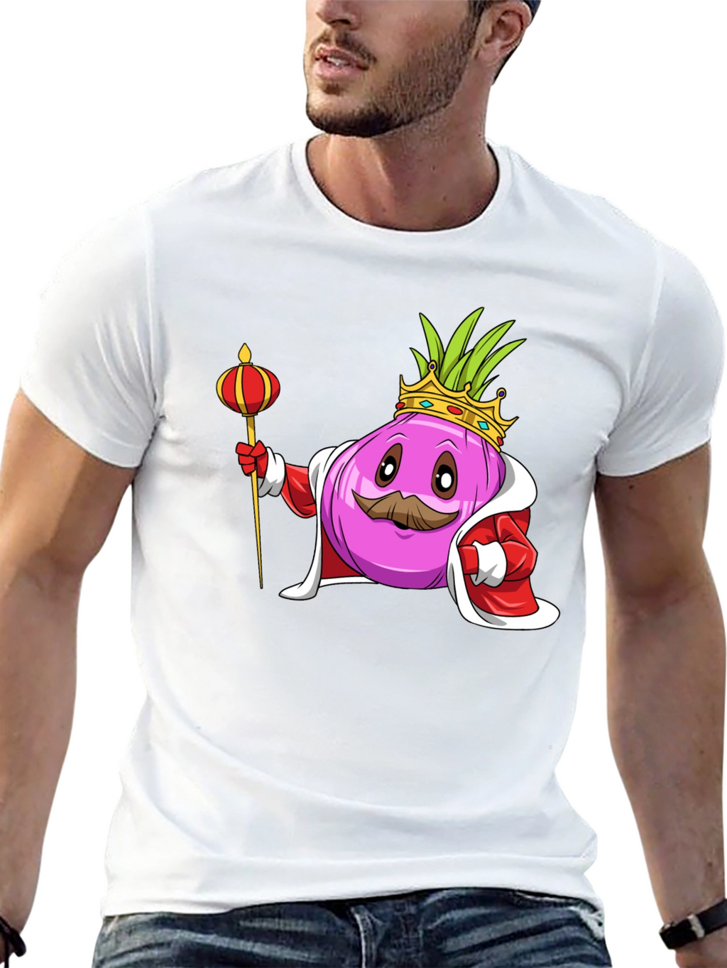 King Onion Graphic Tee - Novelty T-Shirt