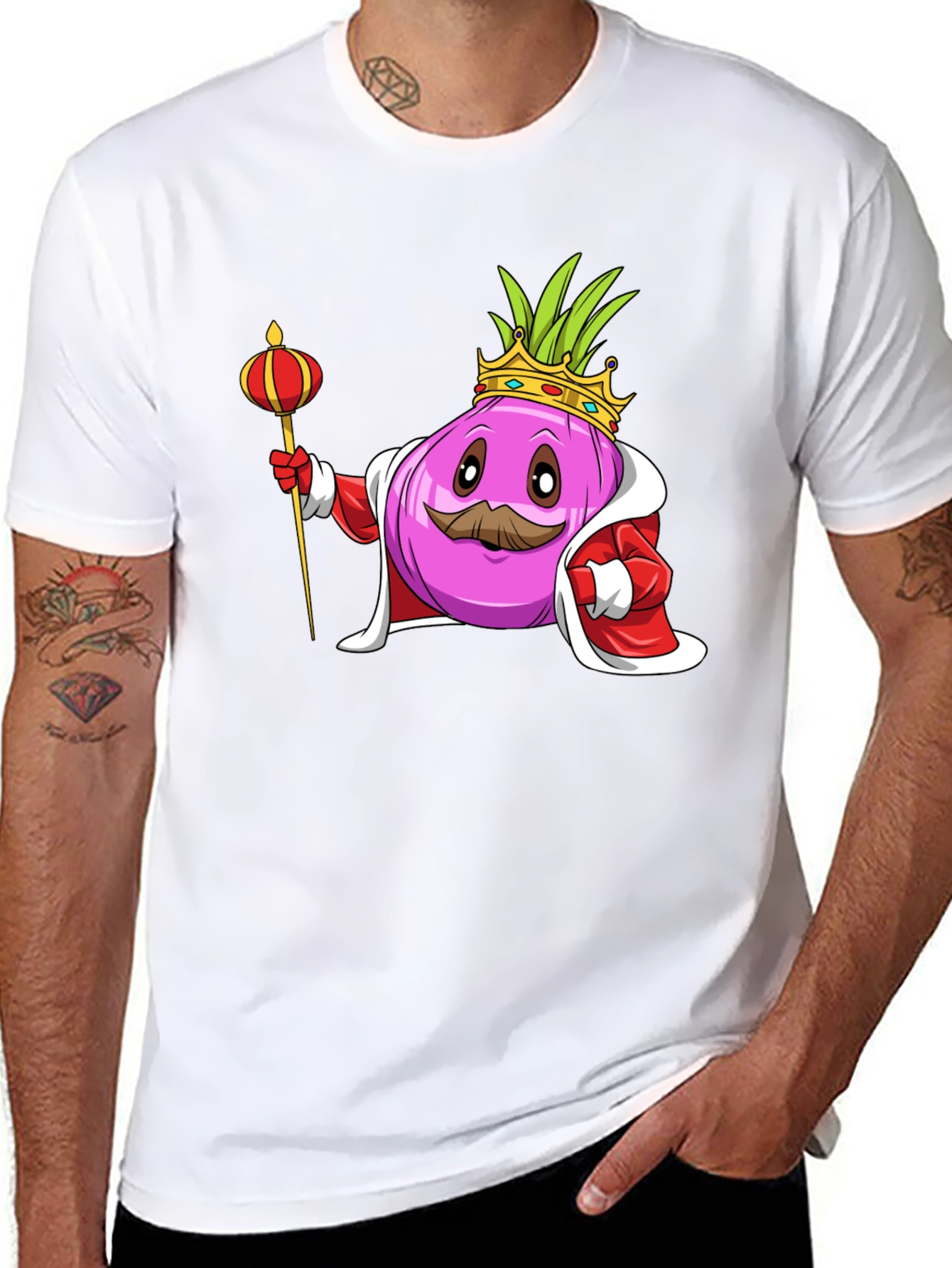 King Onion Graphic Tee - Novelty T-Shirt