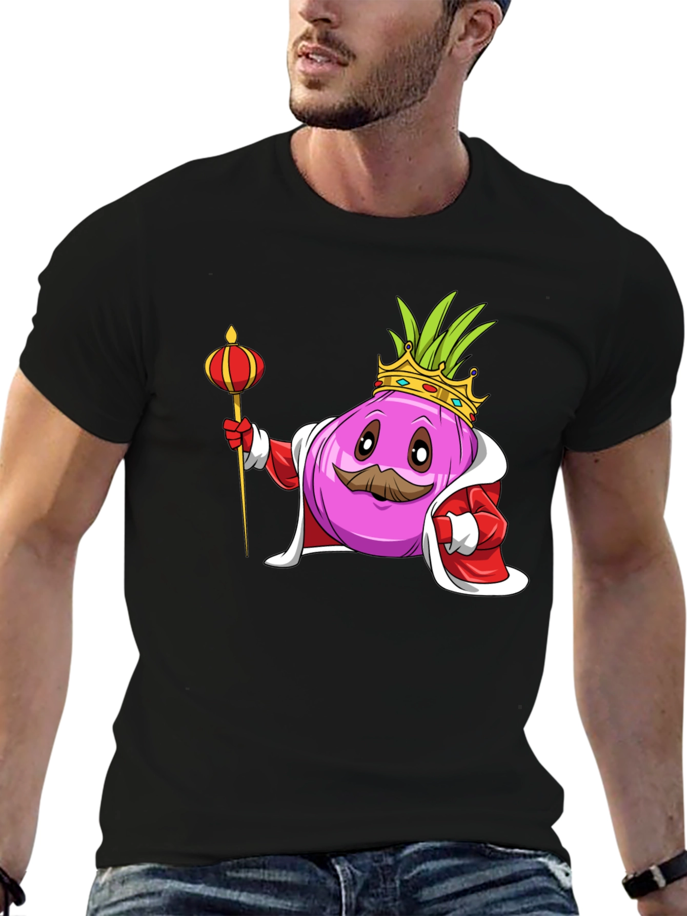 King Onion Graphic Tee - Novelty T-Shirt