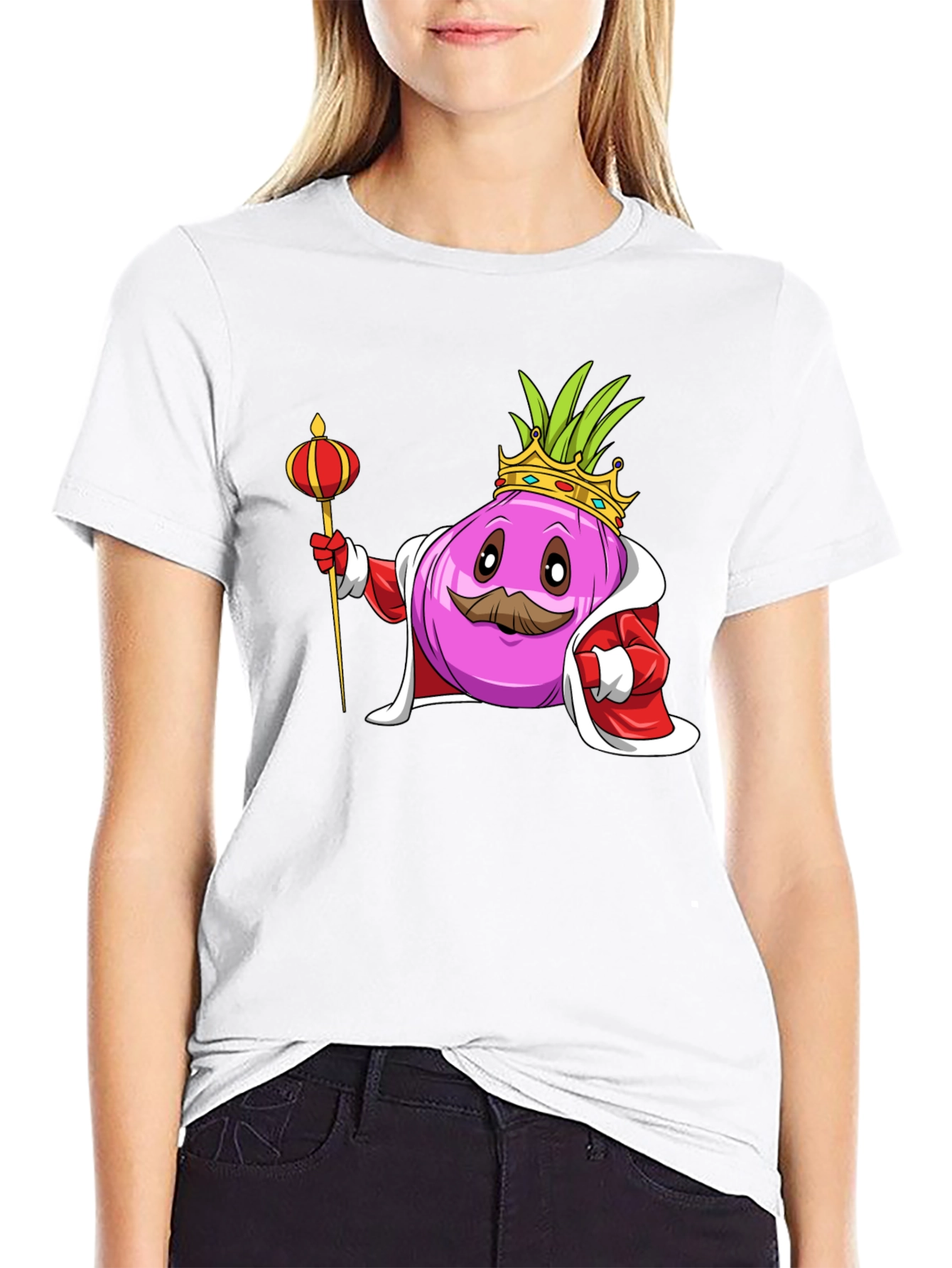 King Onion Graphic Tee - Novelty T-Shirt
