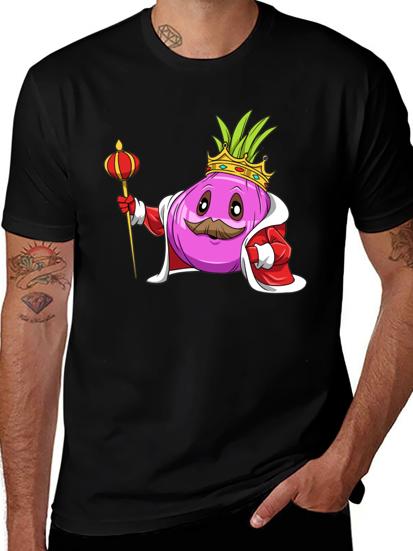King Onion Graphic Tee - Novelty T-Shirt
