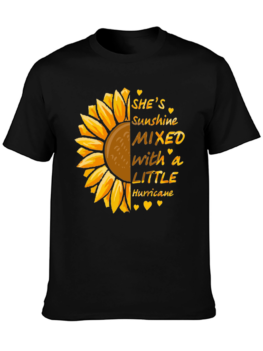 Sunshine Hurricane Sunflower Graphic Tee