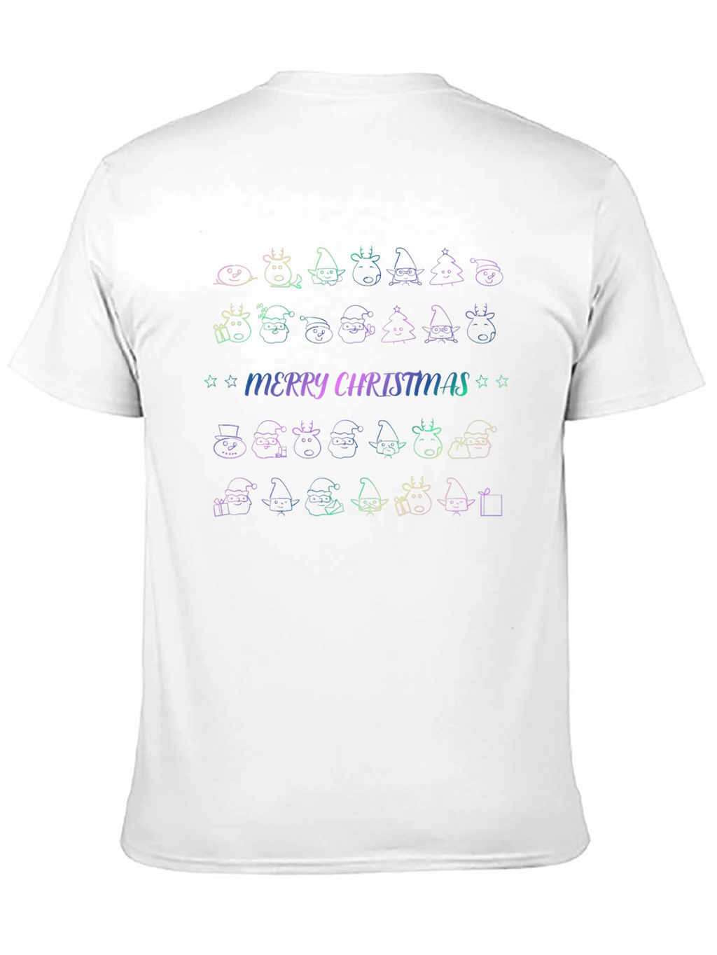 Merry Christmas Doodle T-Shirt - Holiday Cheer!