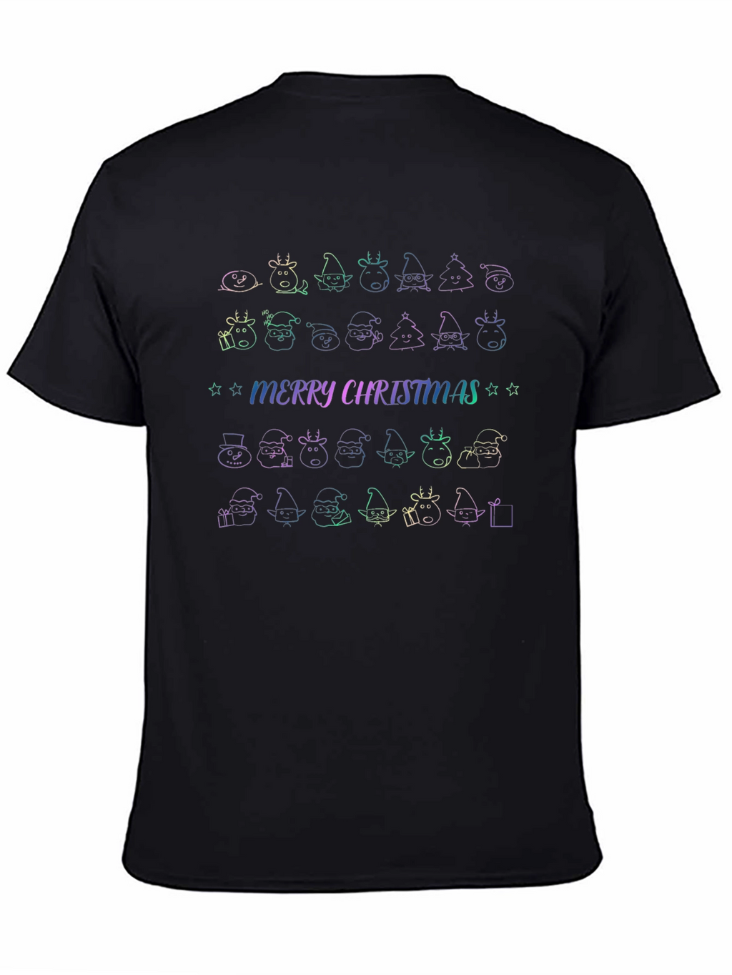 Merry Christmas Doodle T-Shirt - Holiday Cheer!