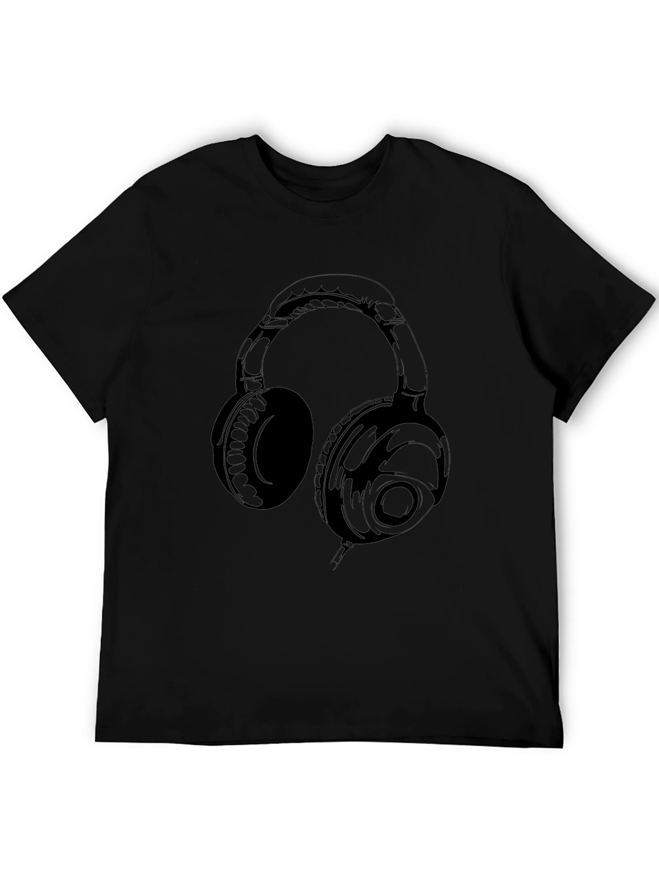Headphones Graphic T-Shirt - Music Lovers Tee