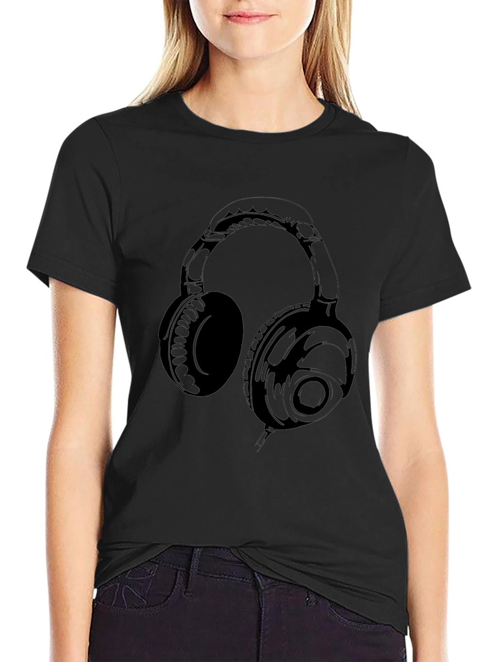 Headphones Graphic T-Shirt - Music Lovers Tee