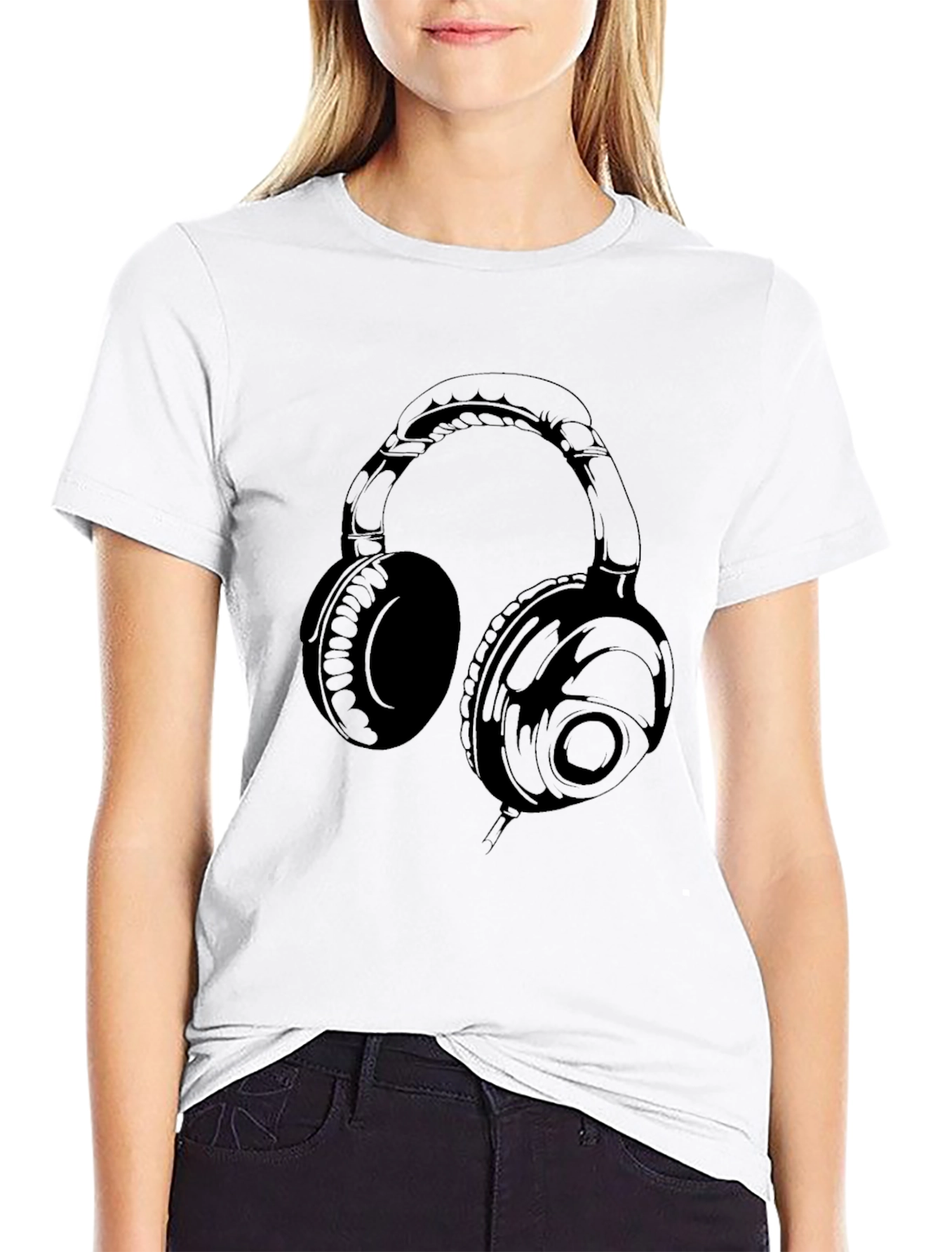 Headphones Graphic T-Shirt - Music Lovers Tee