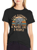 I Like Elephants Graphic Tee