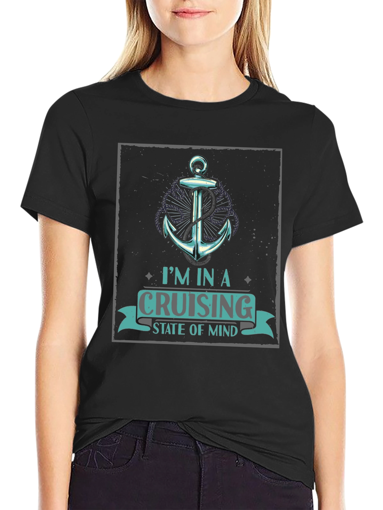 Cruising State of Mind Graphic Tee - Black