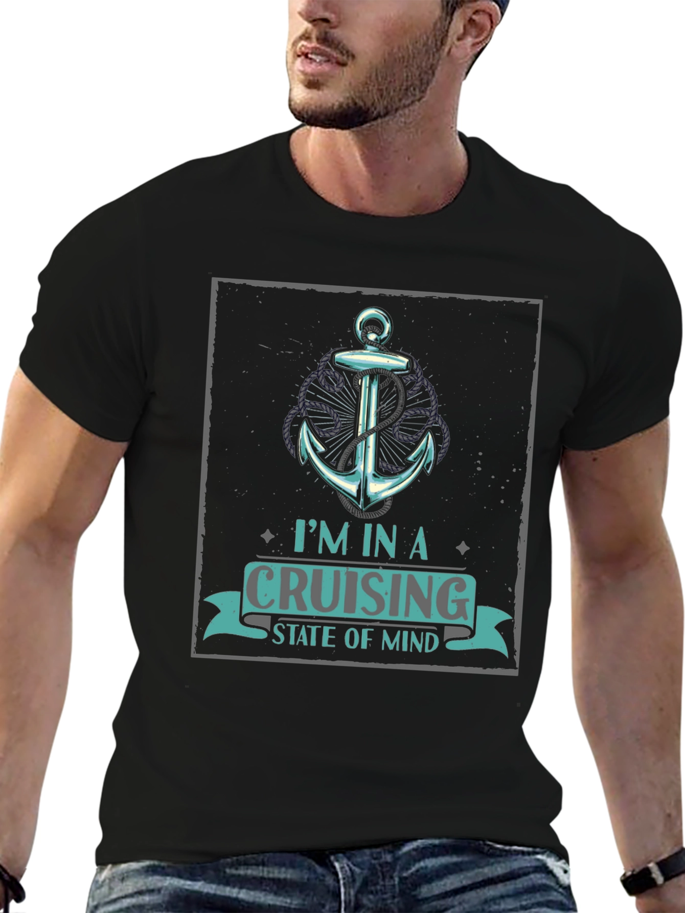 Cruising State of Mind Graphic Tee - Black