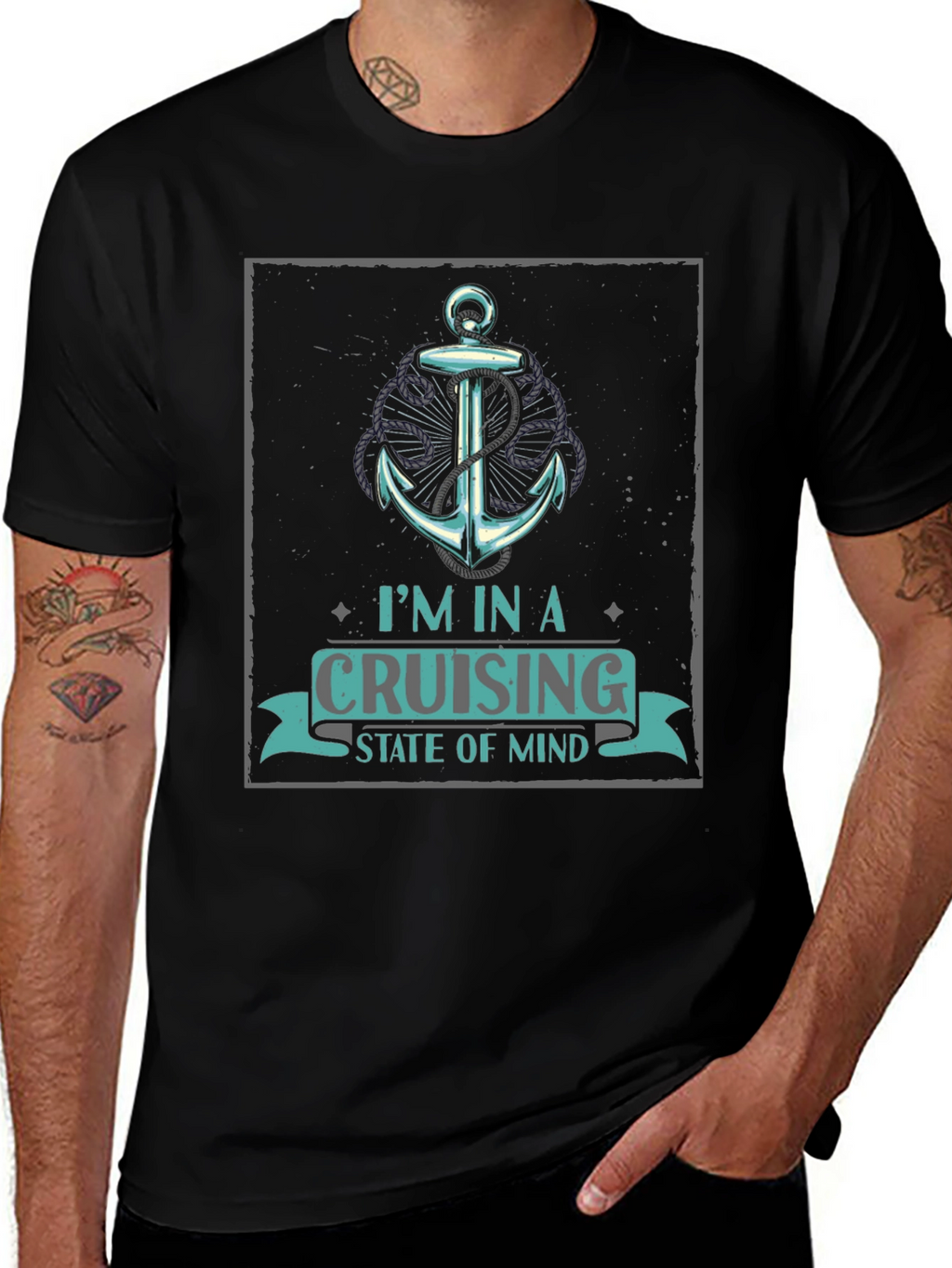 Cruising State of Mind Graphic Tee - Black