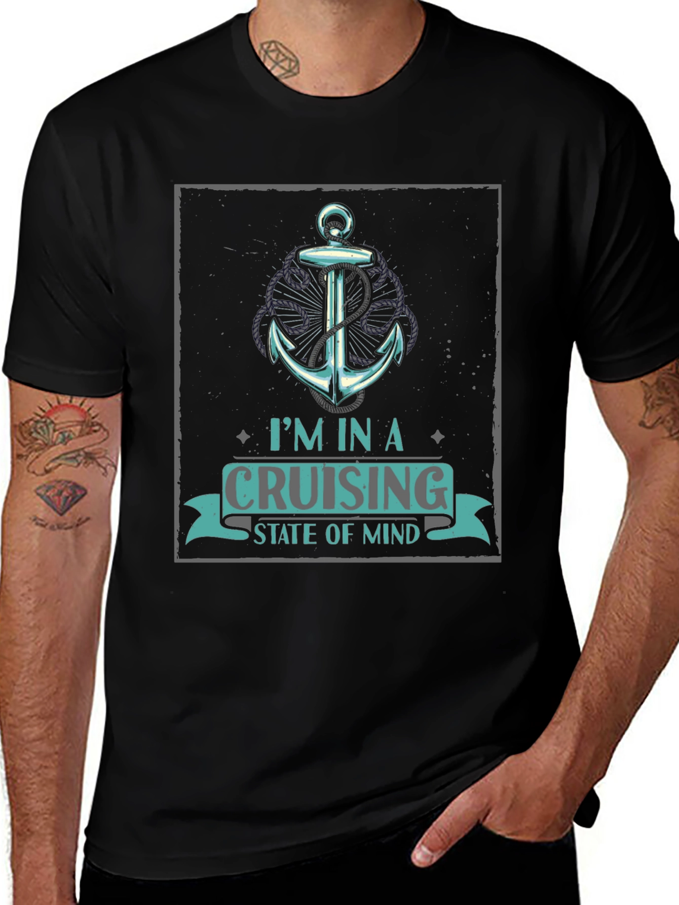 Cruising State of Mind Graphic Tee - Black
