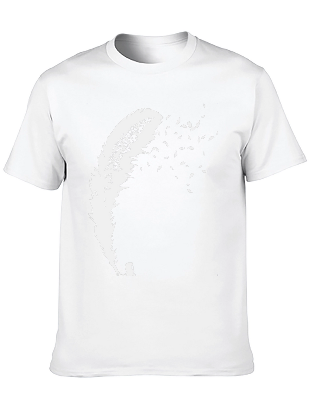 Feather Fade T-Shirt - Black