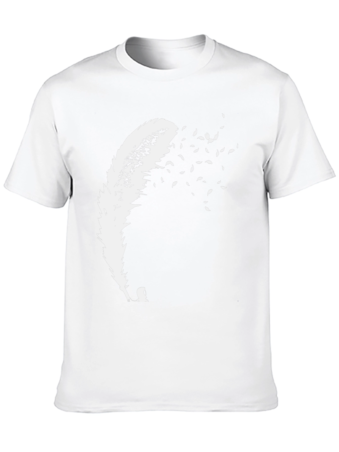 Feather Fade T-Shirt - Black