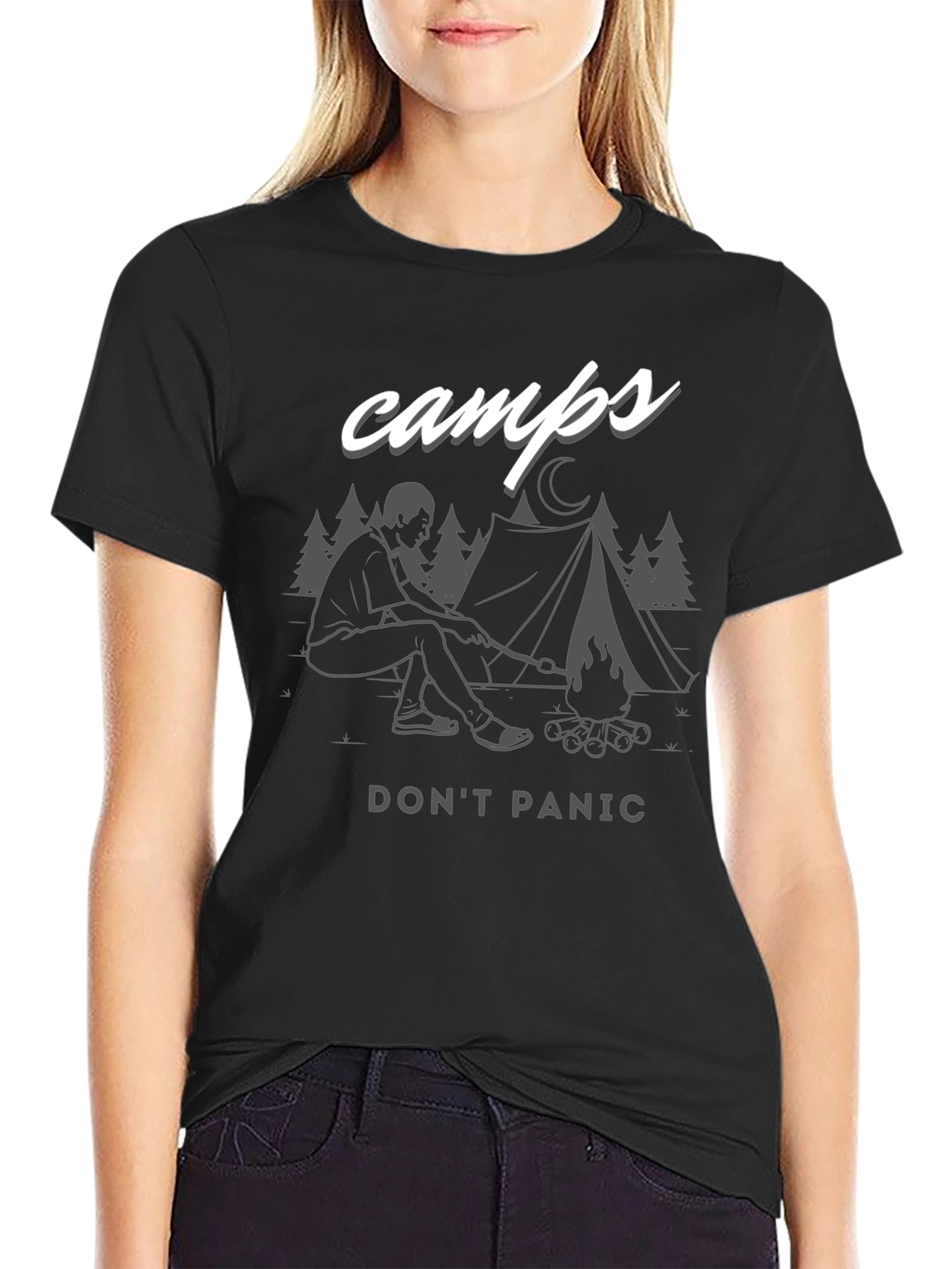 Camps Dont Panic Graphic T-Shirt