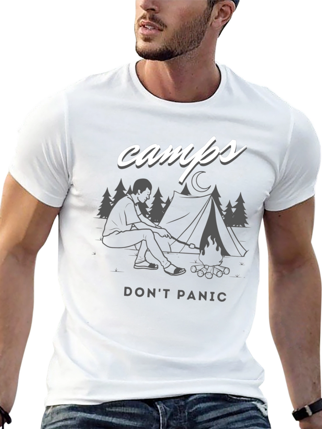 Camps Dont Panic Graphic T-Shirt