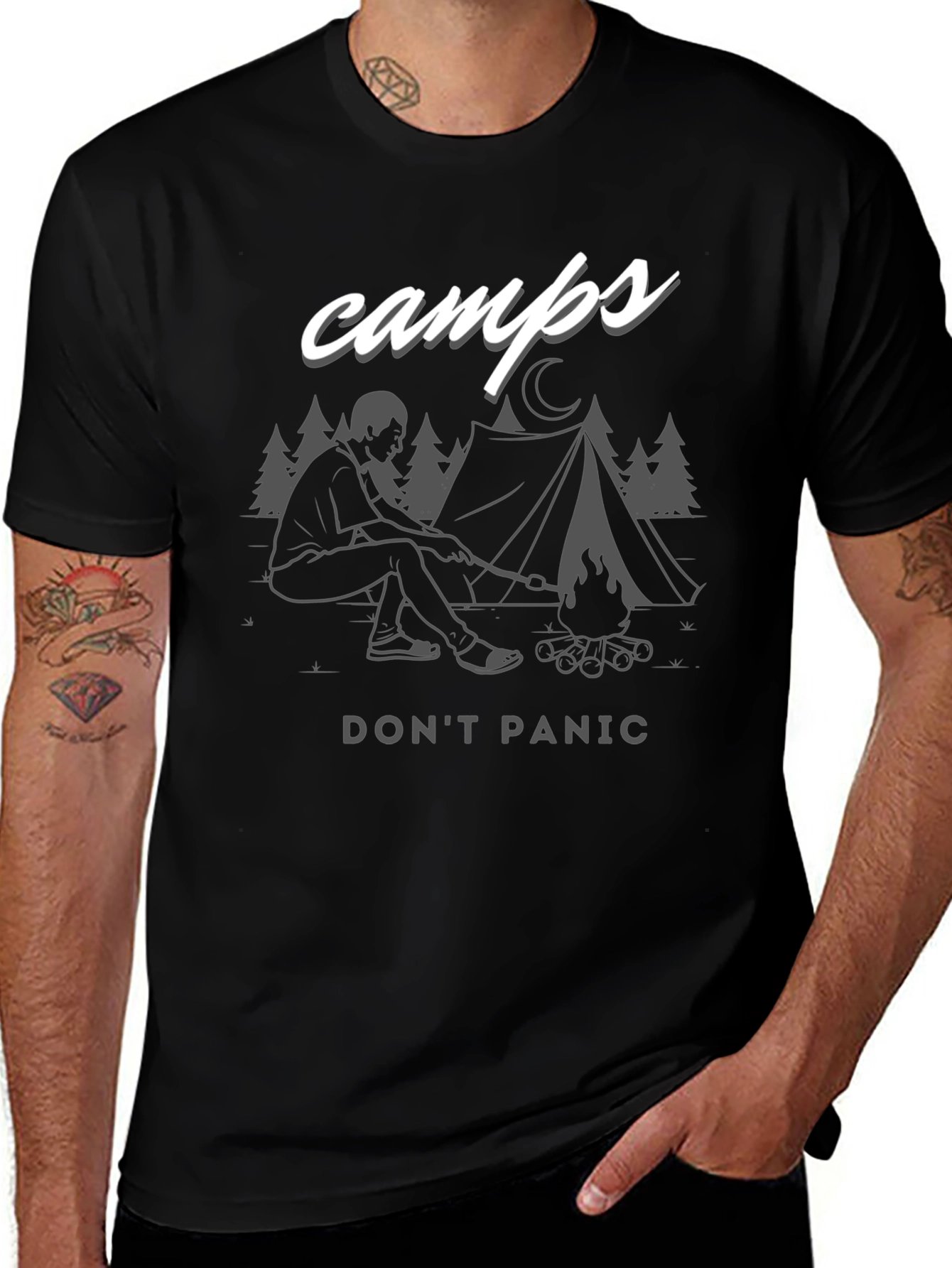 Camps Dont Panic Graphic T-Shirt
