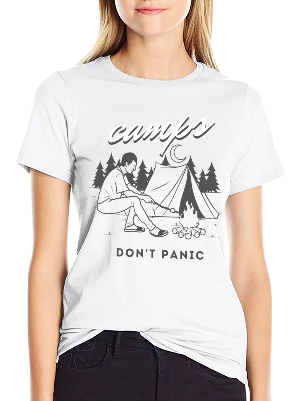 Camps Dont Panic Graphic T-Shirt