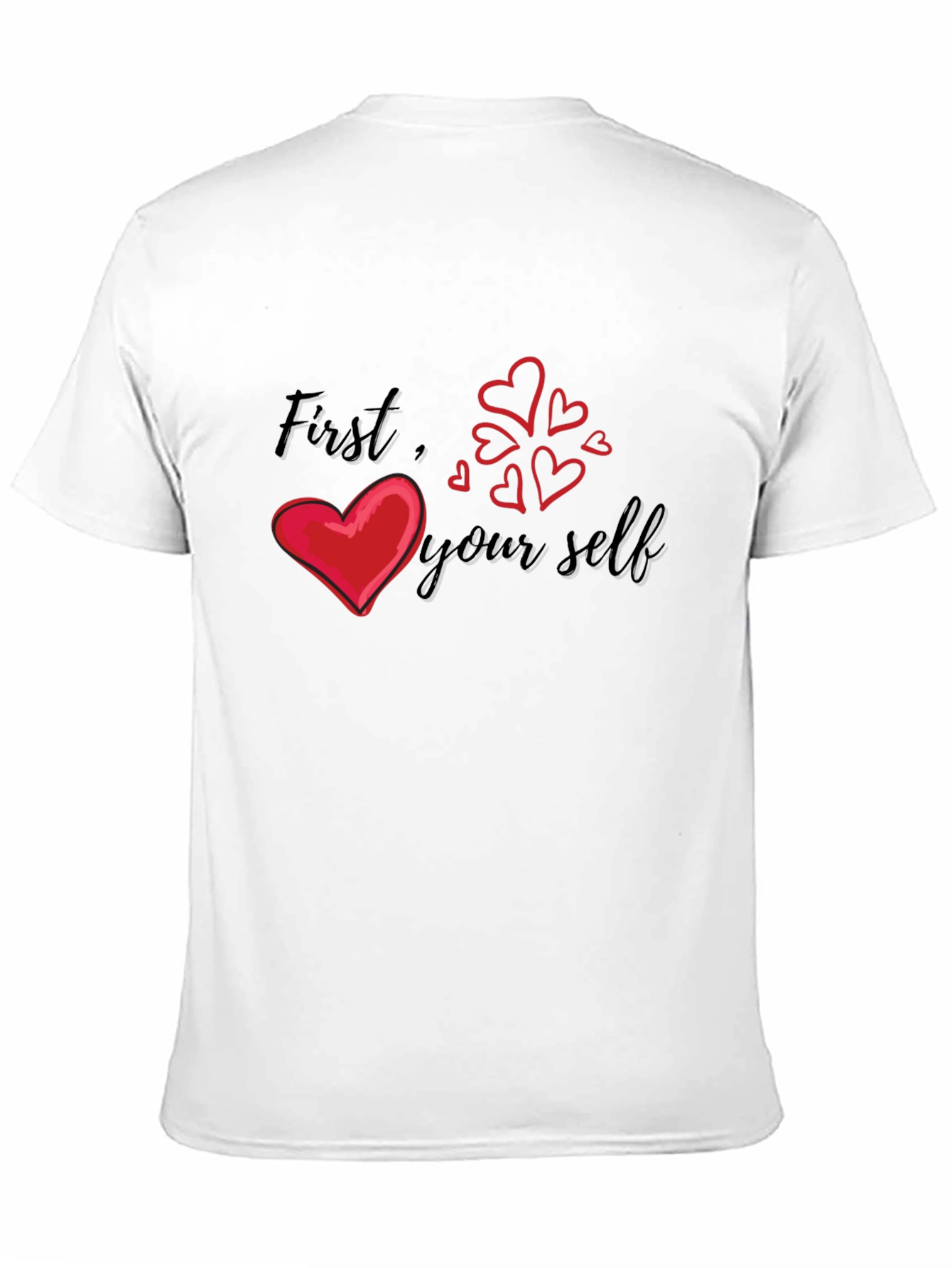 Love Yourself First Graphic Tee - Black