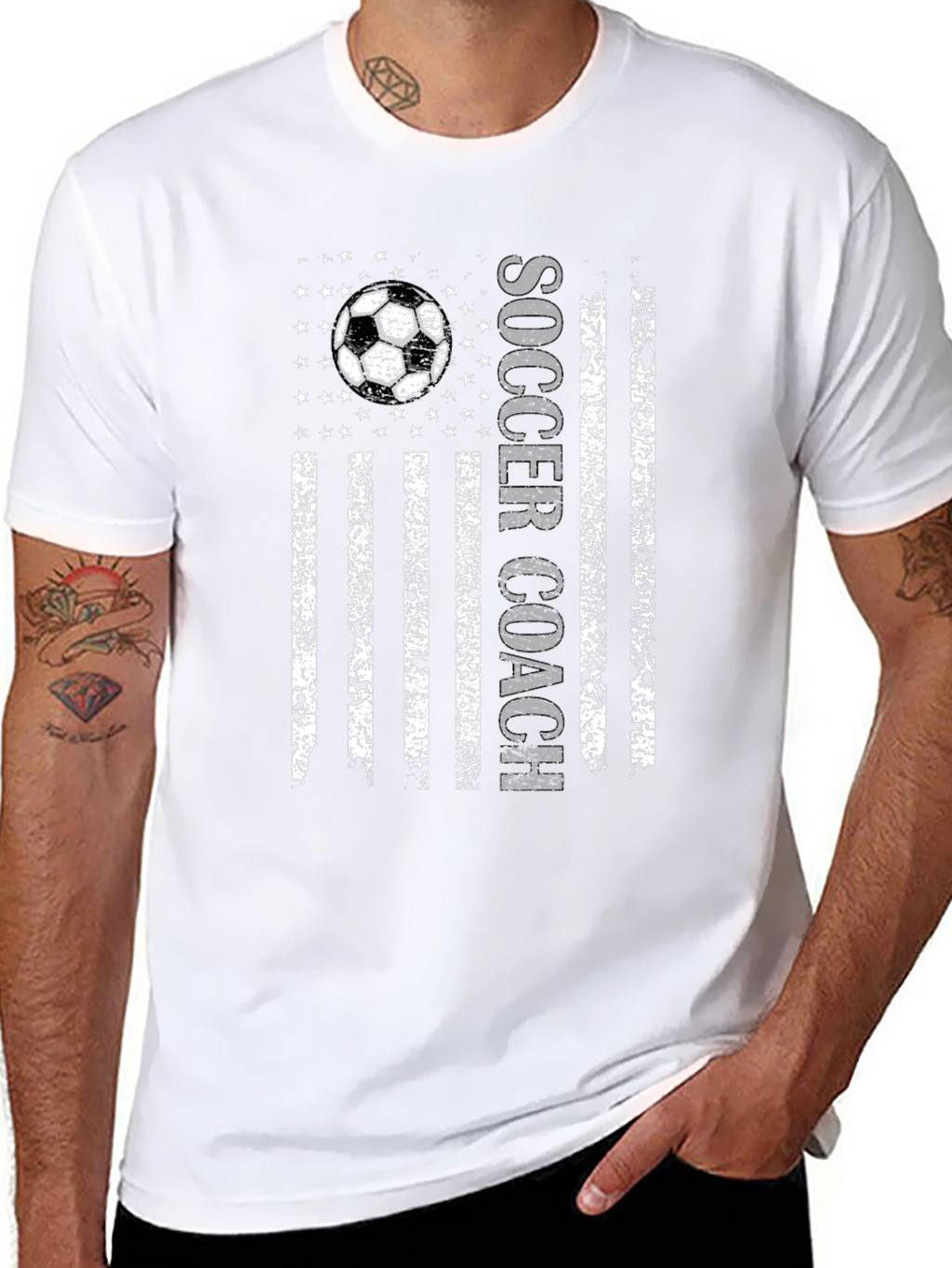 Soccer Coach Flag Graphic Tee