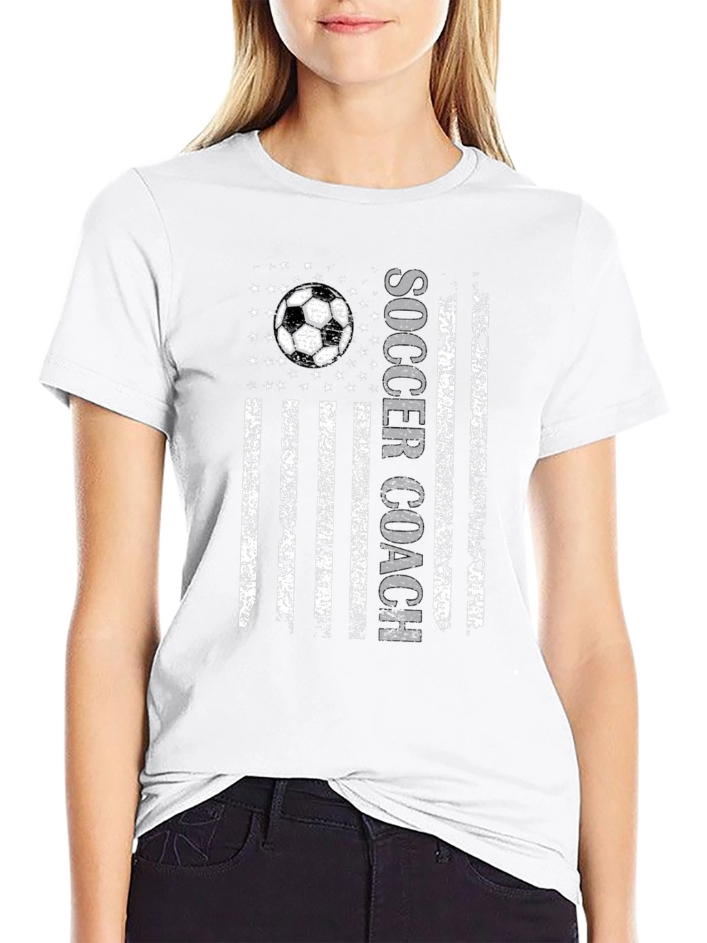 Soccer Coach Flag Graphic Tee