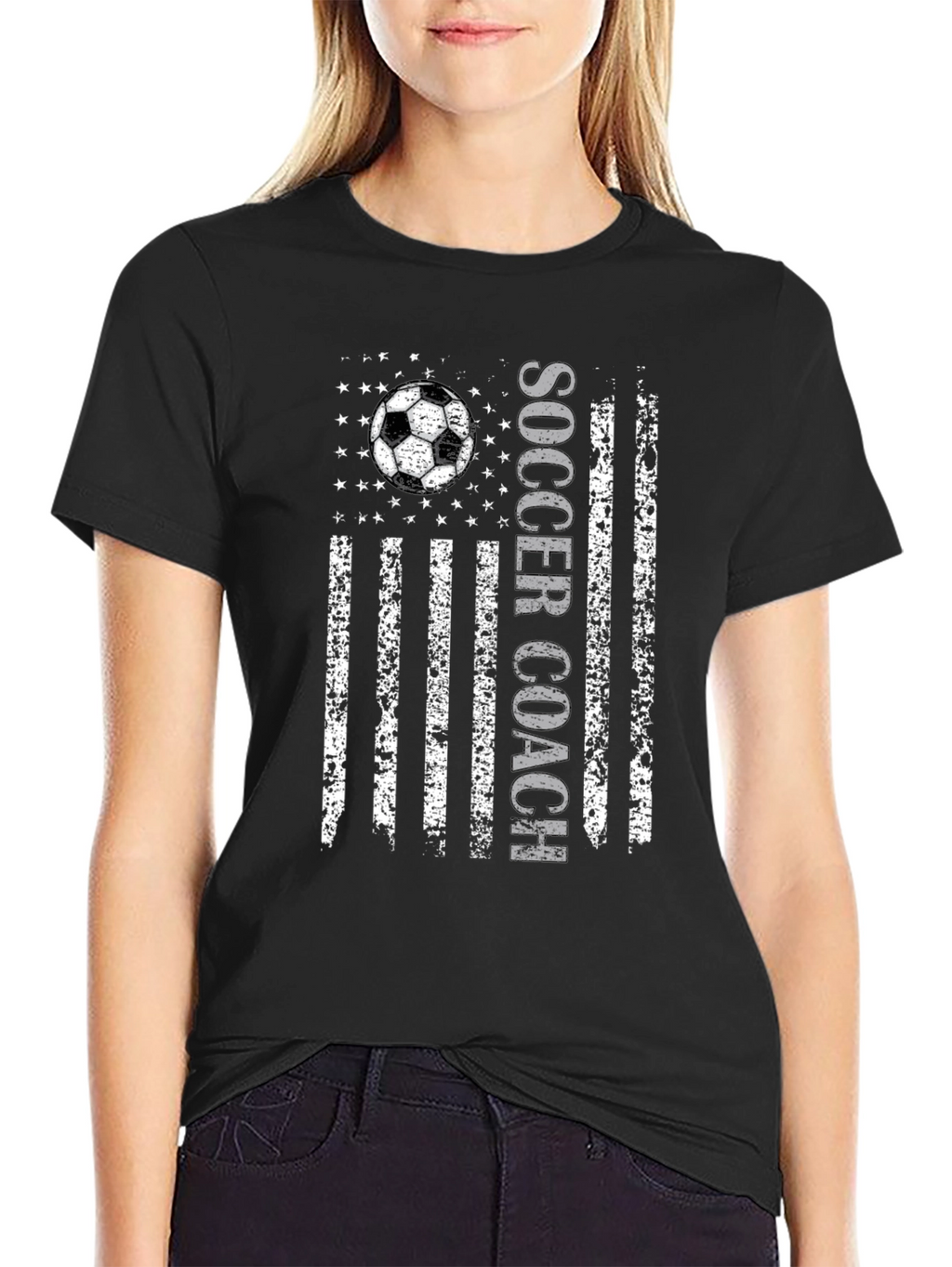 Soccer Coach Flag Graphic Tee