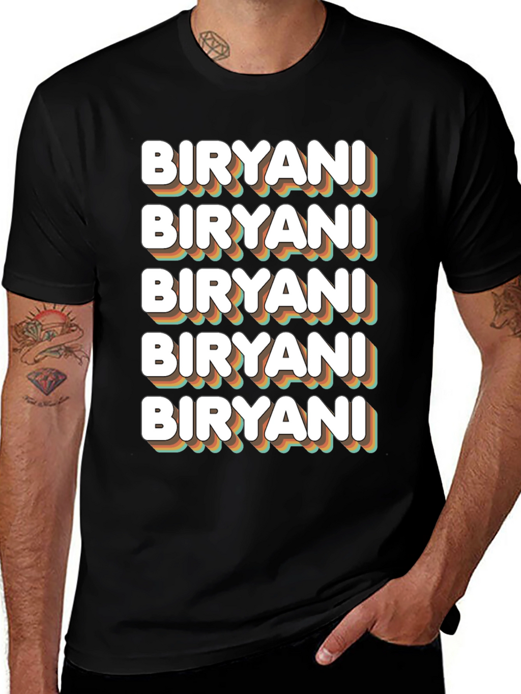 Biryani Lover T-Shirt - Retro Style