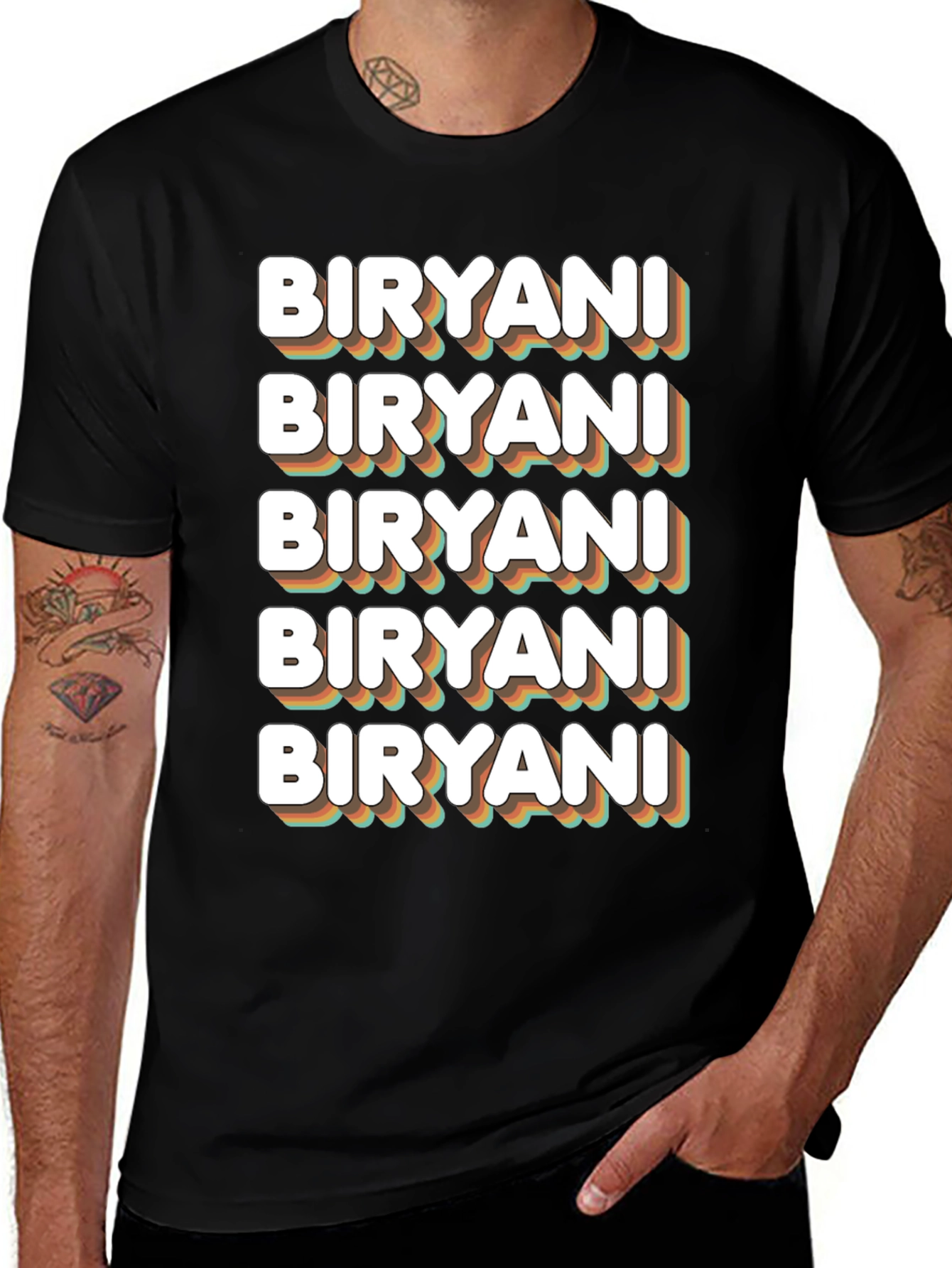 Biryani Lover T-Shirt - Retro Style