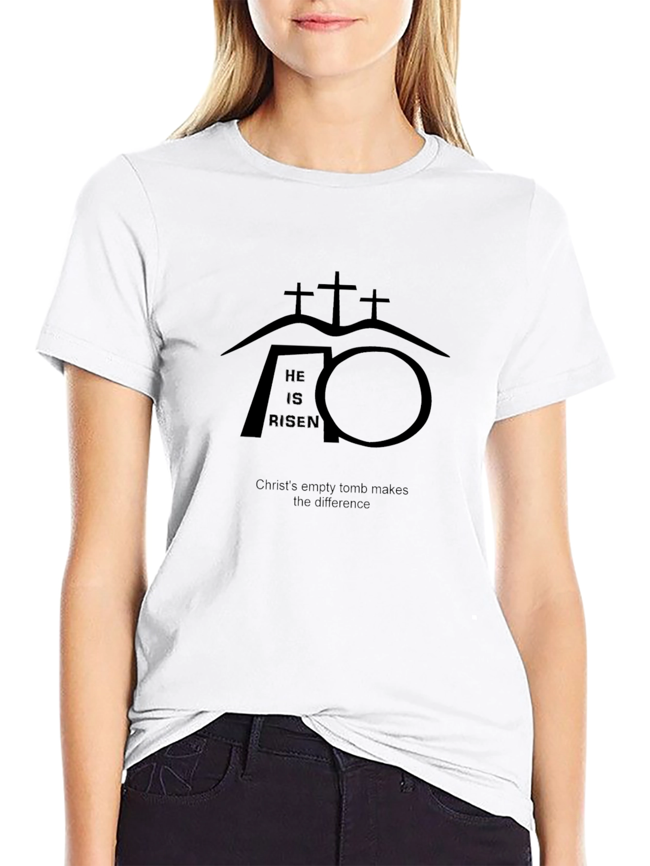 He Is Risen Christian Graphic T-Shirt