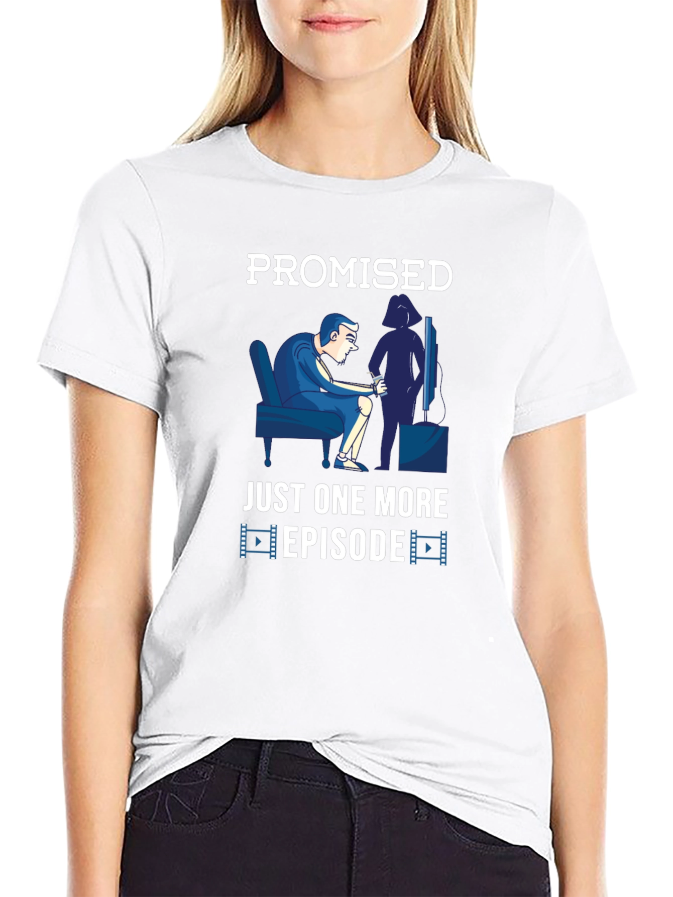 Promised Just One More Episode Graphic T-Shirt