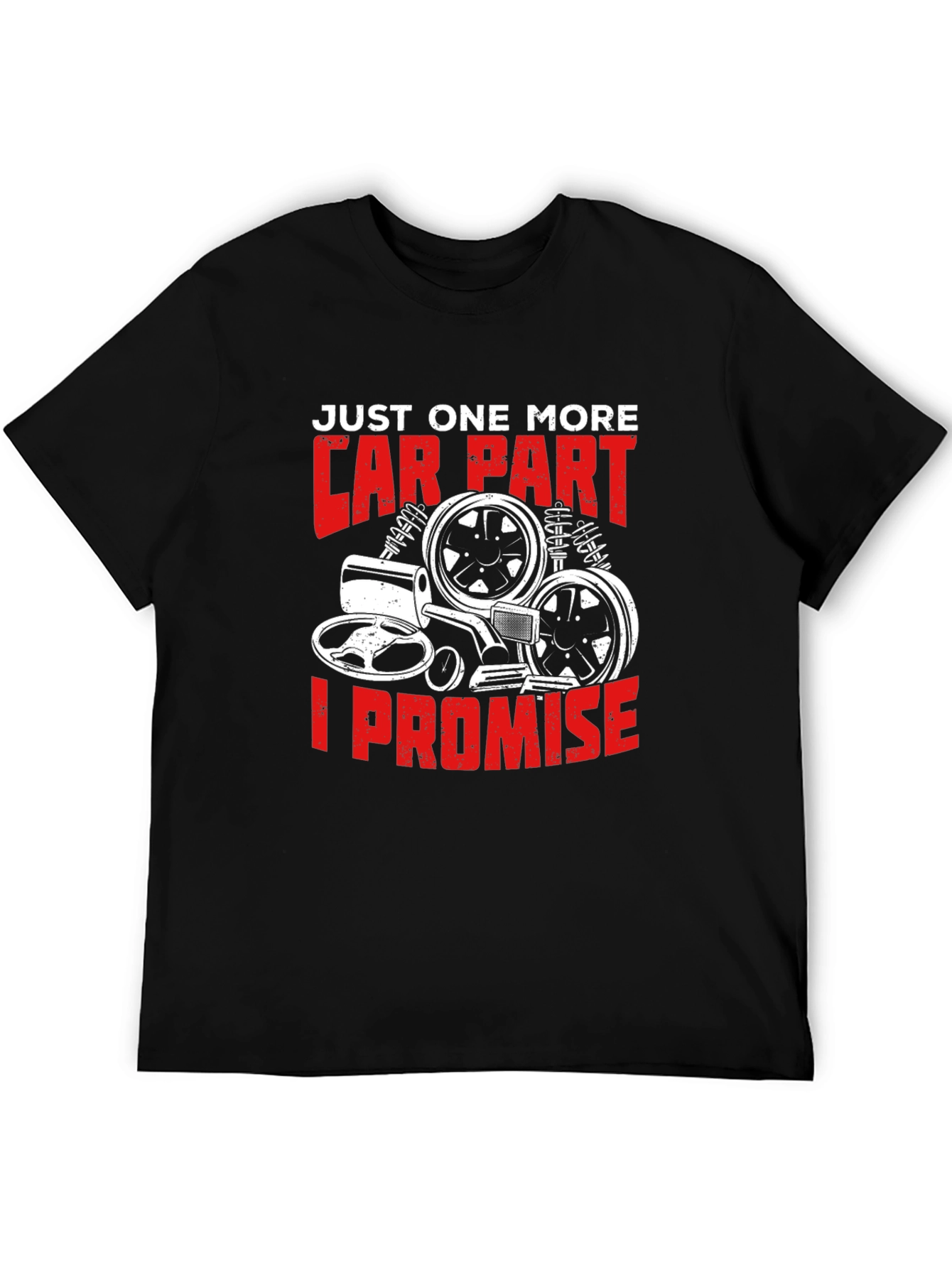 Car Part Promise Graphic Tee - Black